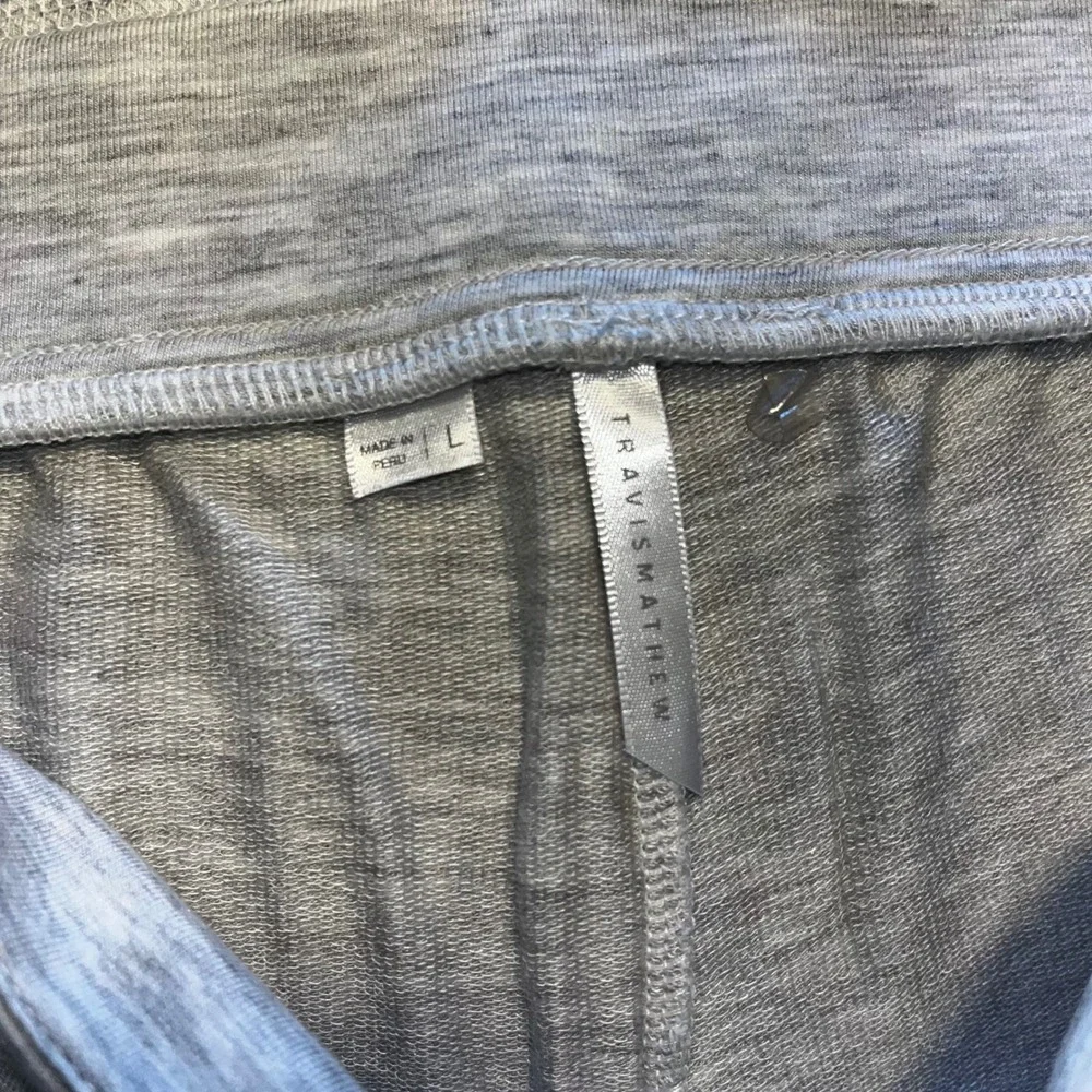 Travis Mathew Womens Cloud Terry Heather Gray Lyocell Blend Drawstring Joggers L